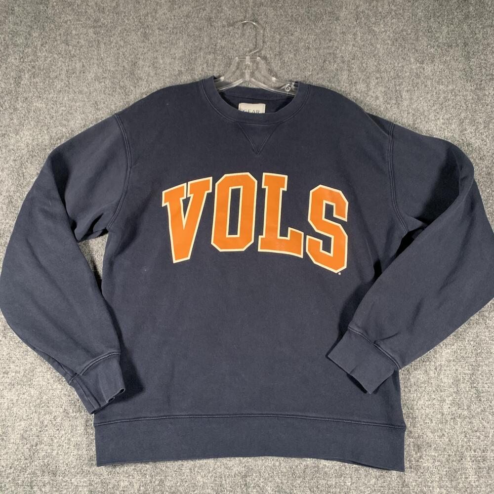 Tennessee Volunteers Sweatshirt Mens Medium Blue NCAA Football Gear For Sports